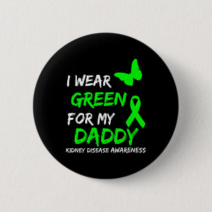 Badge Rond 5 Cm Maladie Je Porte Vert Pour Mon Papa Ruban