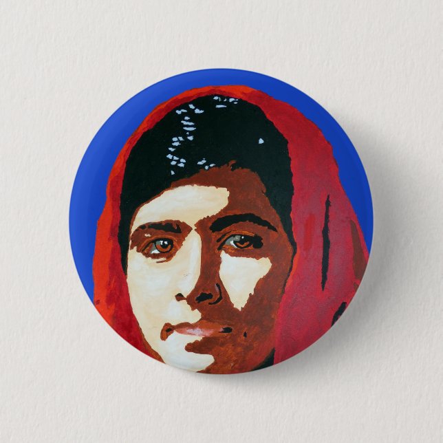 BADGE ROND 5 CM MALALA YOUSAFZAI (Devant)