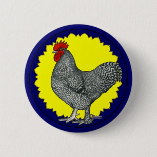 Badge Rond 5 Cm Maline Rooster