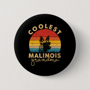 Badge Rond 5 Cm Malinois Les Cadeaux De Grand-Mère Les Plus Cools