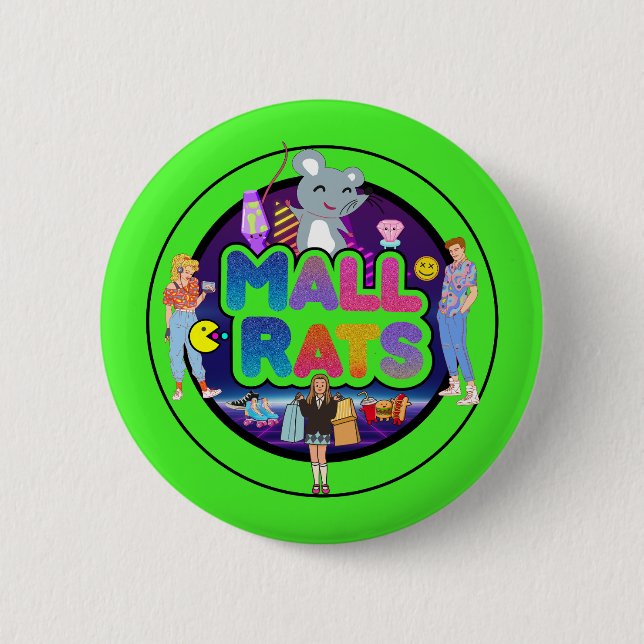 Badge Rond 5 Cm Mall Rats OSA Button (Devant)