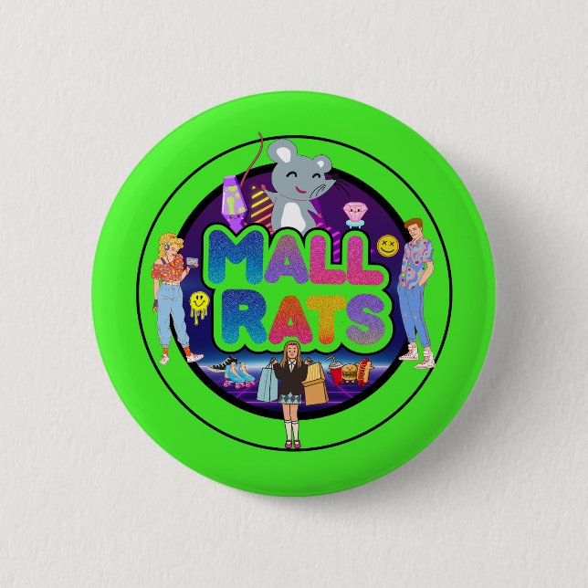 Badge Rond 5 Cm Mall Ratz OSA Button 2.0 (Devant)