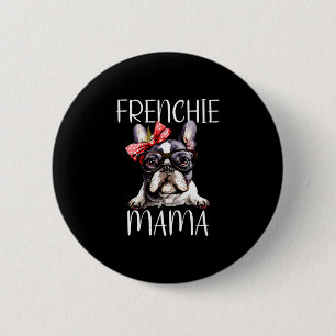 Badge Rond 5 Cm Mama Aquarelle Chien de Chien de Chien Fête des Mè