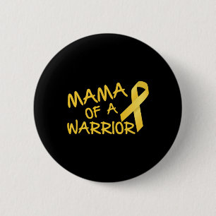 Badge Rond 5 Cm Mama D'Un Guerrier Sensibilisation Au Cancer Chez