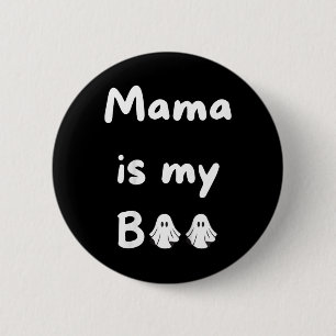 Badge Rond 5 Cm Mama Est Mon Boom Halloween Ghost Kids School Fall