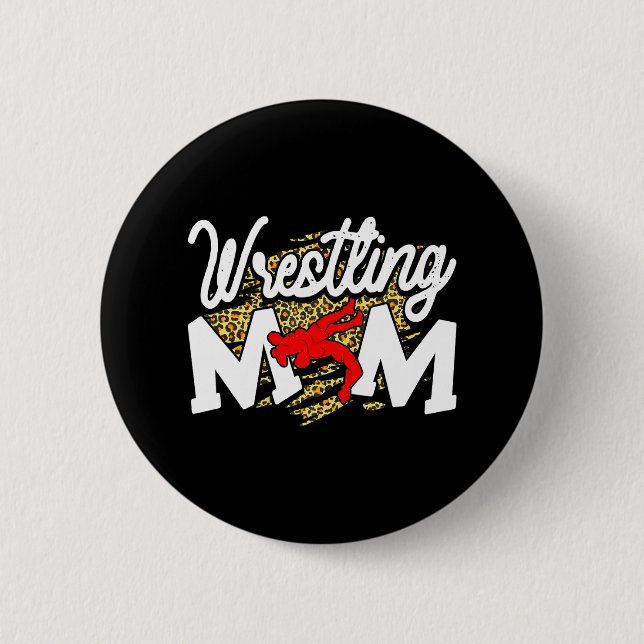 Badge Rond 5 Cm Mama Martial Art Leopard (Devant)