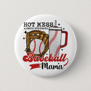 Badge Rond 5 Cm Mama Sport Maman Femmes Fête des mères 2024 Filles