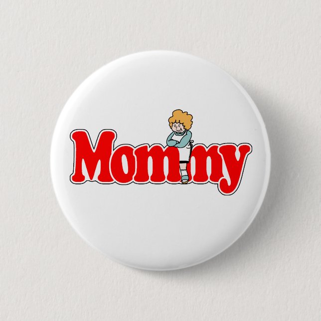 Badge Rond 5 Cm Maman (Devant)