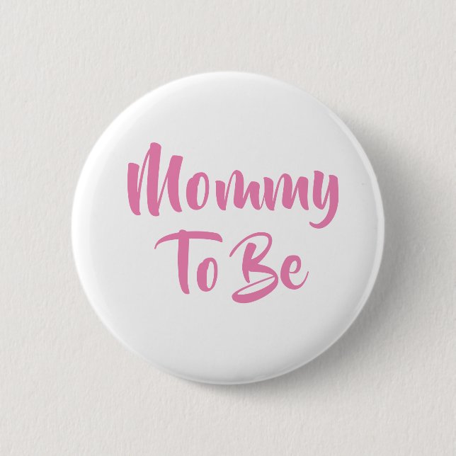 Badge Rond 5 Cm Maman à être Baby shower Boutons (Devant)