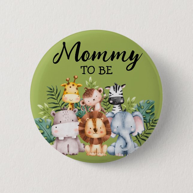 Badge Rond 5 Cm Maman à être | Baby shower des créations forestièr (Devant)