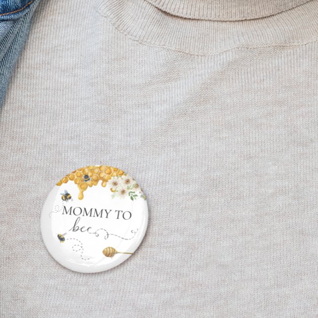 Badge Rond 5 Cm Maman À Être Miel Mignonne Mère (Créateur téléchargé)