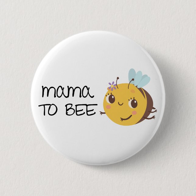 Badge Rond 5 Cm Maman à être rond épine (Devant)