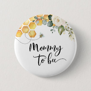 Badge Rond 5 Cm Maman abeille