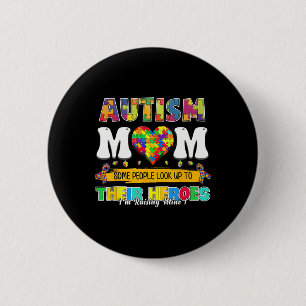 Badge Rond 5 Cm Maman autiste Certaines personnes regardent leurs