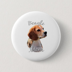 Badge Rond 5 Cm Maman beagle 2