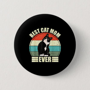 Badge Rond 5 Cm Maman chatte toujours t-shirt drôle fête des mères
