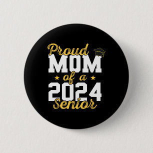 Badge Rond 5 Cm Maman Cl Of 2024 Senior Graduate 2024 Senior 24