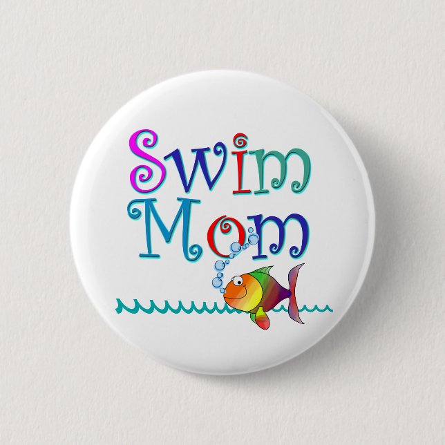 Badge Rond 5 Cm Maman de bain (Devant)