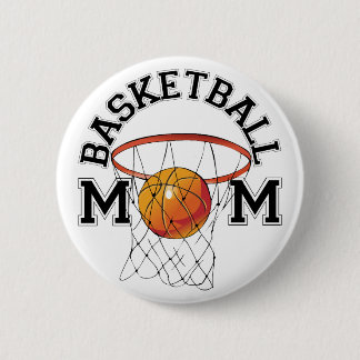 Badge Rond 5 Cm Maman de basket-ball