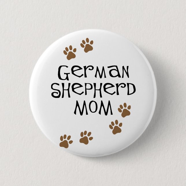 Badge Rond 5 Cm Maman de berger allemand (Devant)
