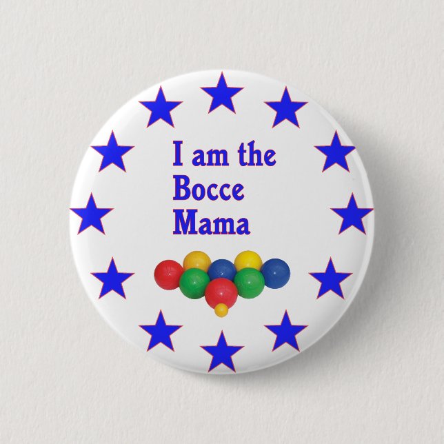 Badge Rond 5 Cm Maman de Bocce (Devant)