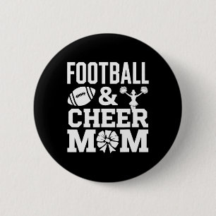 Badge Rond 5 Cm Maman de cheerleading de football américain Cheer