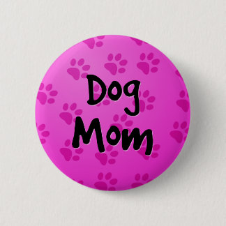 Badge Rond 5 Cm Maman de chien