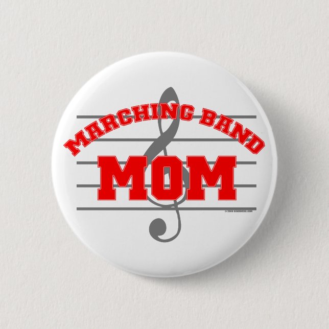 Badge Rond 5 Cm Maman de fanfare (Devant)