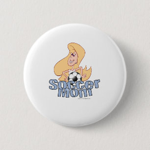 Badge Rond 5 Cm Maman de football
