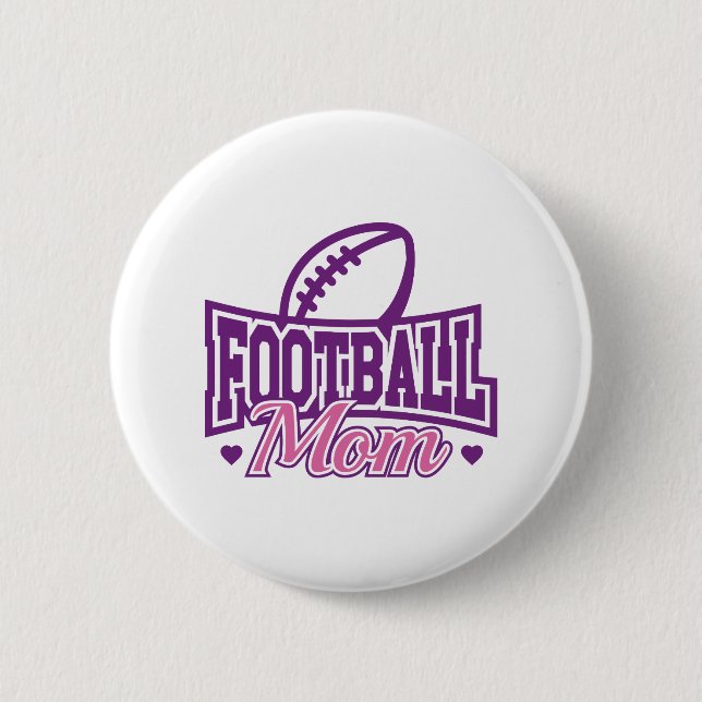 Badge Rond 5 Cm Maman de footballeur (Devant)