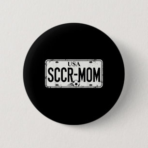 Badge Rond 5 Cm Maman de footballeur mignonne et drôle, fière supp
