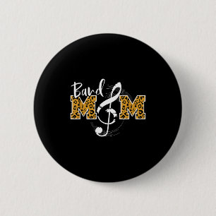 Badge Rond 5 Cm Maman de groupe imprimé léopard musical groupe de