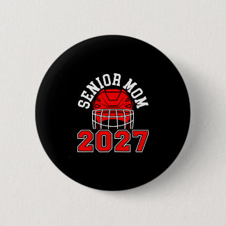 Badge Rond 5 Cm Maman de hockey senior 2027 joueur de hockey sur g