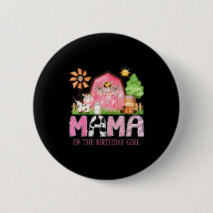 Badge Rond 5 Cm Maman de la fille qui fête son anniversaire 1er an