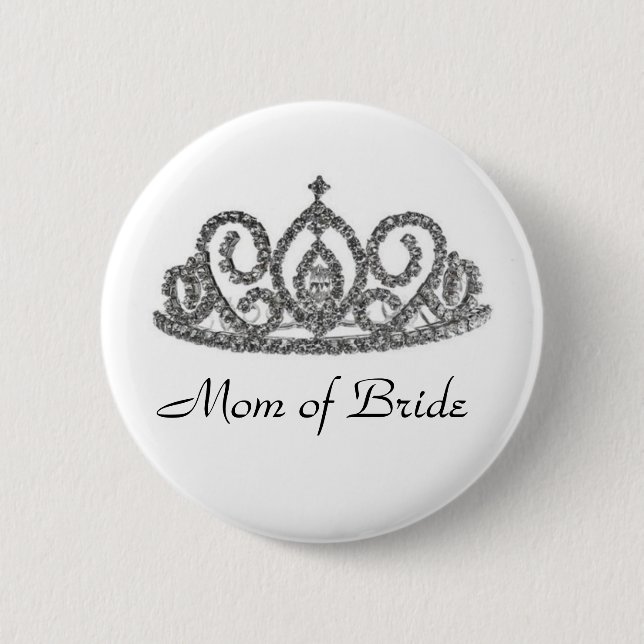 Badge Rond 5 Cm Maman de la mariée (Devant)