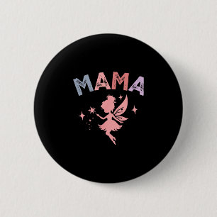 Badge Rond 5 Cm Maman de la petite fée fille d'anniversaire famill