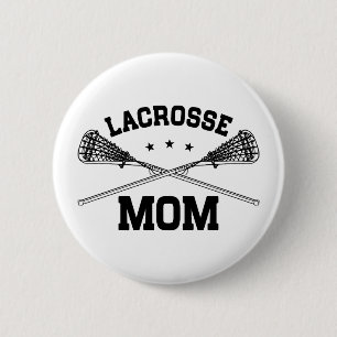 Badge Rond 5 Cm Maman de lacrosse