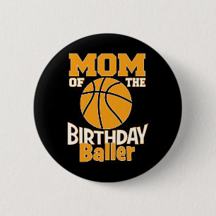 Badge Rond 5 Cm Maman De L'Anniversaire Byller Bysketbyll Fête À T