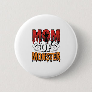 Badge Rond 5 Cm Maman de monstre vintage Halloween conception de t