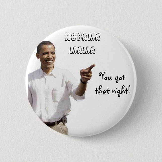 Badge Rond 5 Cm Maman de Nobama (Devant)