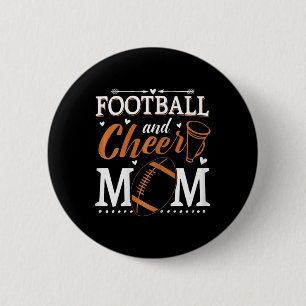 Badge Rond 5 Cm Maman de pom-pom girl drôle Footll et maman de che