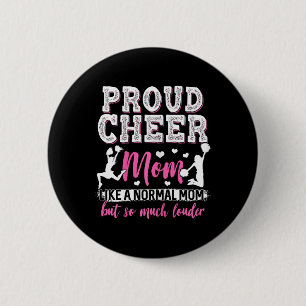 Badge Rond 5 Cm Maman de pom-pom girl drôle Maman de cheerleading 