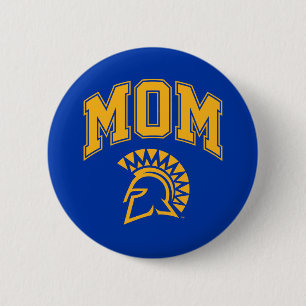 Badge Rond 5 Cm Maman de Spartans d'état de San Jose
