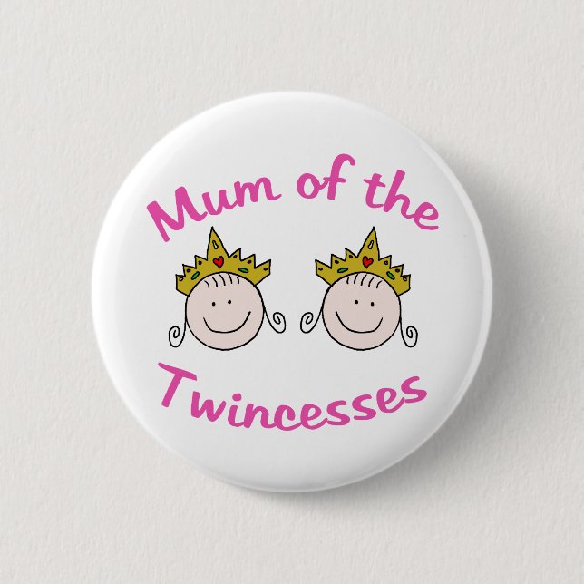 Badge Rond 5 Cm Maman de Twincess (Devant)