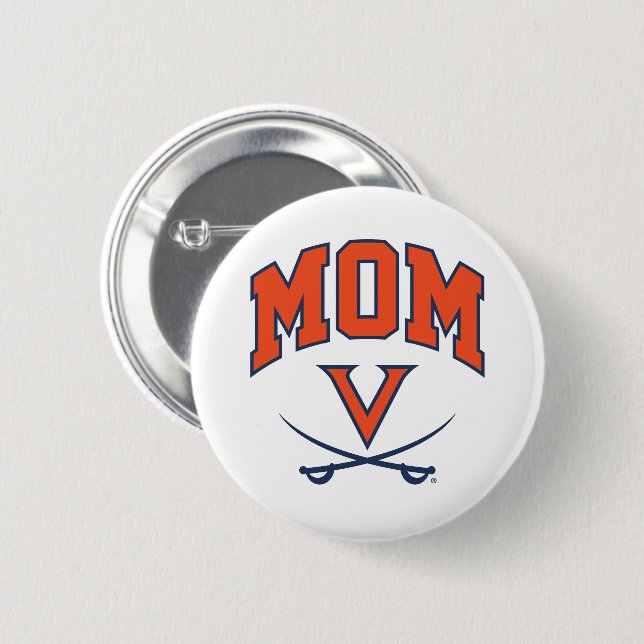 Badge Rond 5 Cm Maman des Cavaliers de la Virginie (Devant & derrière)