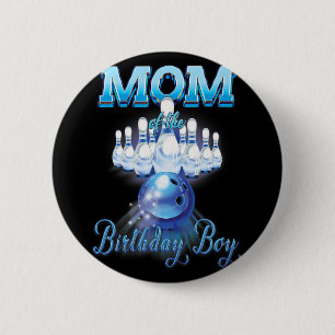 Badge Rond 5 Cm Maman Des Garçons D'Anniversaire Correspondant À L