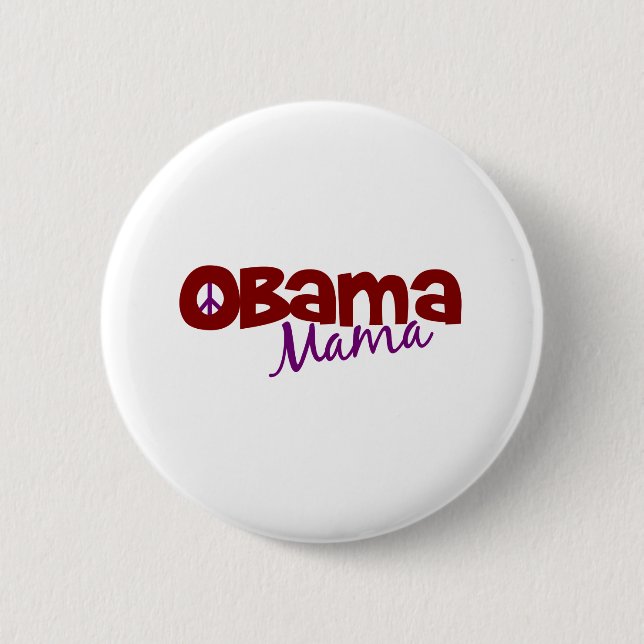 Badge Rond 5 Cm Maman d'Obama (Devant)