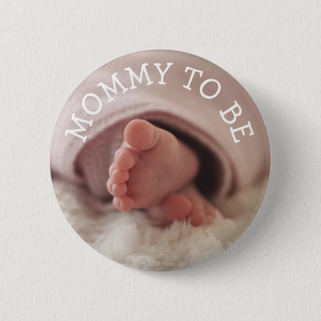 Badge Rond 5 Cm Maman doit être Baby shower bouton (Devant)