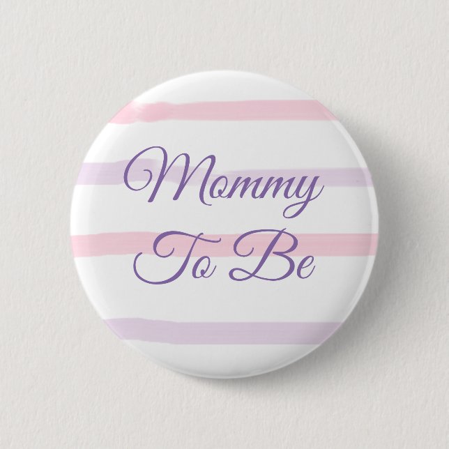Badge Rond 5 Cm Maman doit être Baby shower bouton (Devant)