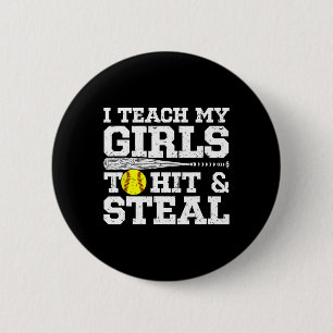 Badge Rond 5 Cm Maman Douce Drôle J'Enseigne À Mes Filles À Frappe